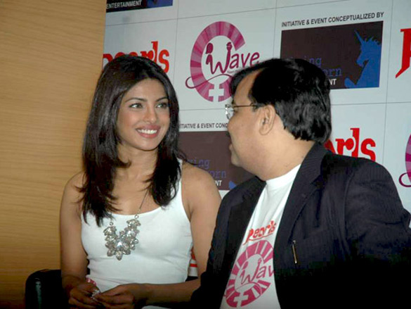priyanka chopra at the press meet of pearls wave 7