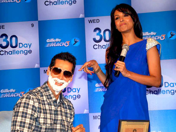 malaika makes dino and ritwik shave at gillete 30 day challenge event 6