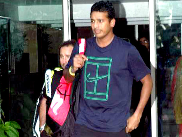 mahesh bhupathi spotted post marriage and at tennis practice 7