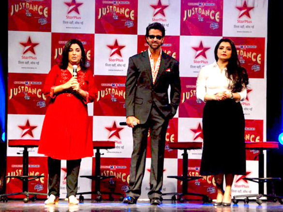 hrithik at the launch of just dance show 7
