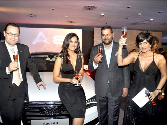 lara mandira and sonu sood grace audi a8 launch party 5