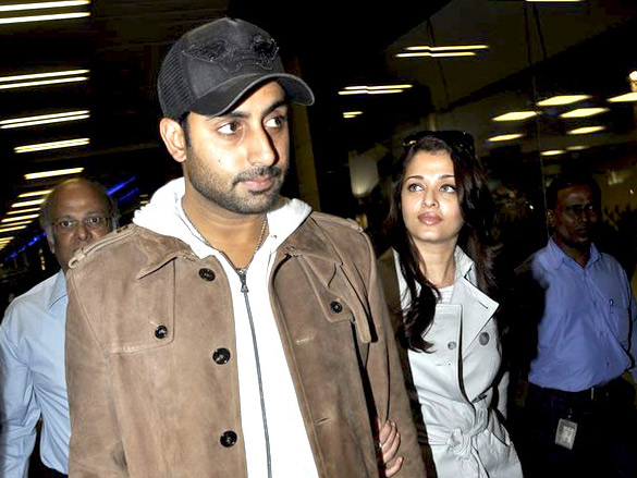 abhishek and aishwarya return from oscar awards 6