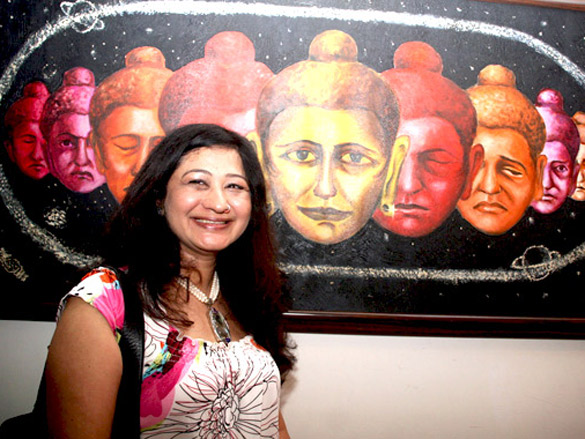 mink and jackie shroff at painting exhibition by women art foundation 5