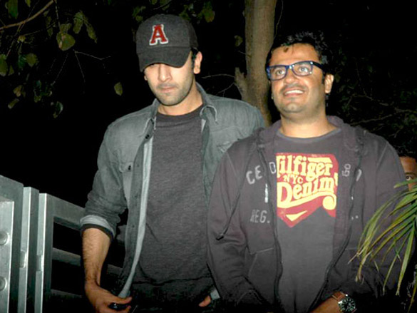 ranbir kapoor and ayan snapped at multiplex 6