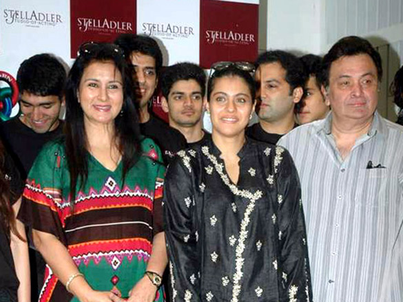 kajol rishi kapoor at rahul rawails stella adler acting studio launch 4