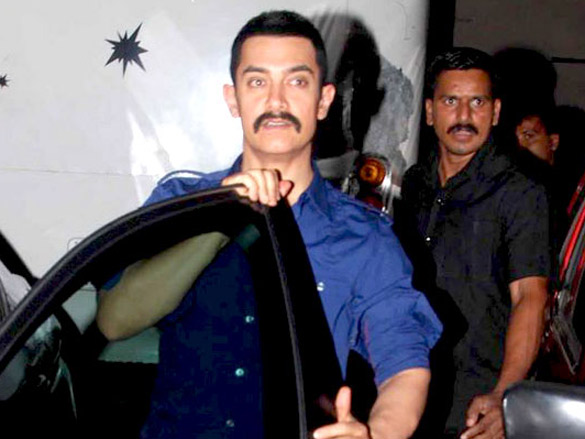 aamir khan brings in his birthday shooting at mehboob studio 6