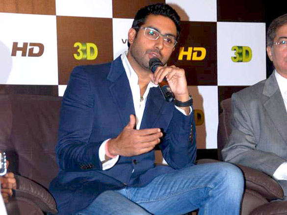 abhishek at 3d hd launch for videocon d2h 5
