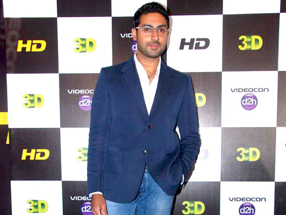 abhishek at 3d hd launch for videocon d2h 10