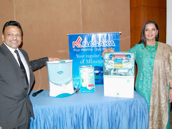 shabana azmi at the launch of nasaka water purifier 2