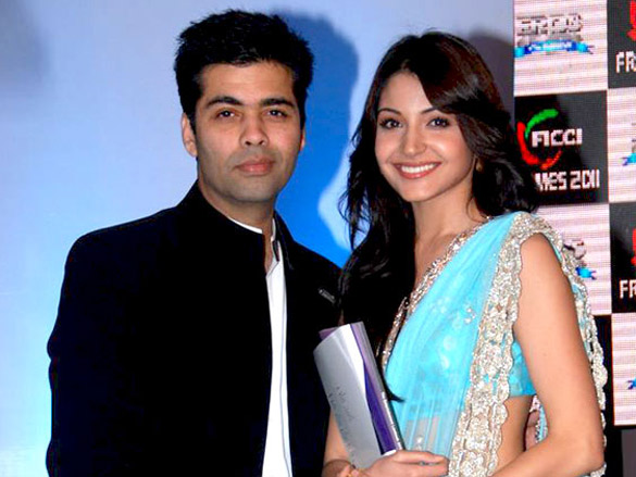 anushka sharma and karan johar at ficci frames 2011s inauguration 9