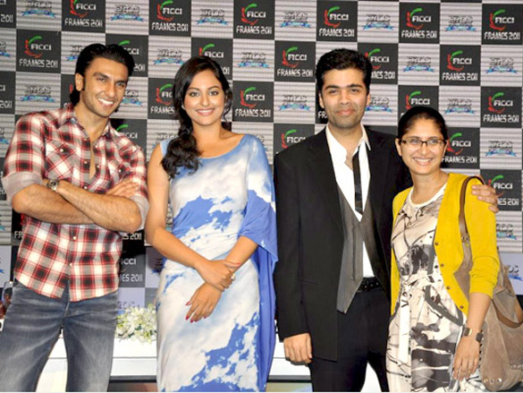 sonakshi ranveer kiran rao and karan at ficci frames 2011 seminar 5