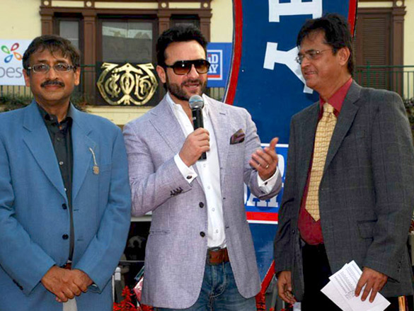 saif ali khan at mid day race 3
