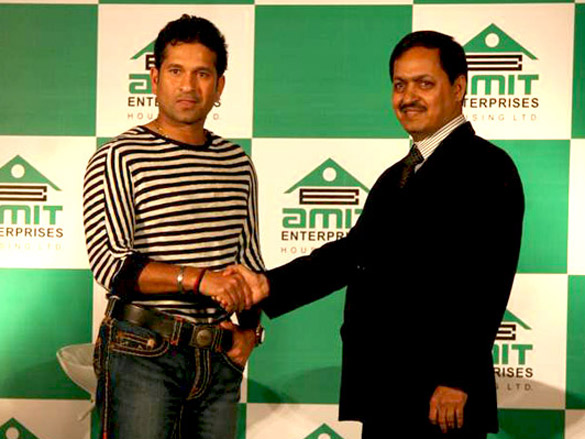 sachin tendulkar announced as the new brand ambassador of amit enterprises 3