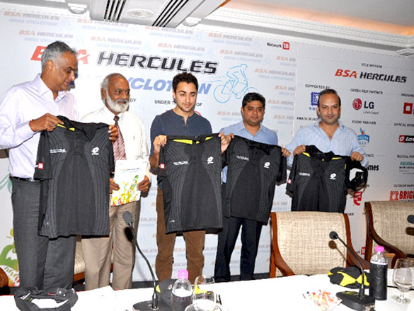 imran khan announces the route for the bsa hercules india cyclothon 2