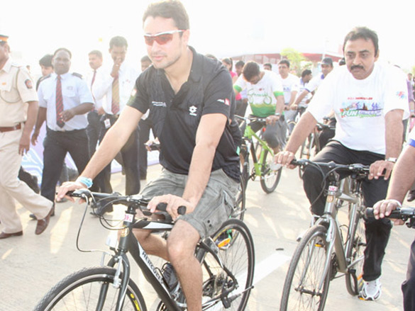 imran at the bsa hercules india cyclothon 7