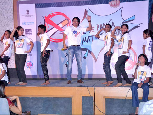 shaan and darsheel at anti tobacco campaign with salaam bombay foundation 6