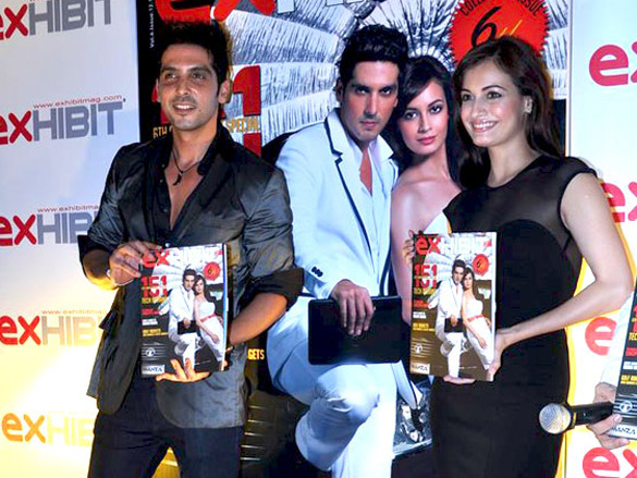 dia and zayed khan at exhibit magazines anniversary bash 2