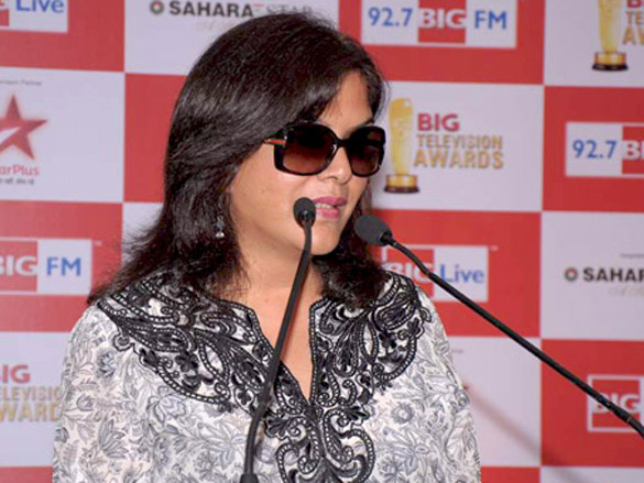 zeenat aman at the announcement of big television awards 6