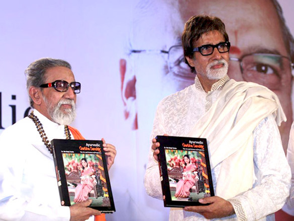 amitabh and balasaheb thackeray unveil dr balaji tambes book 5