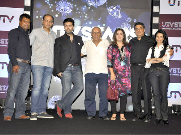 yash chopra karan ashutosh and farah launch utv stars channel 5