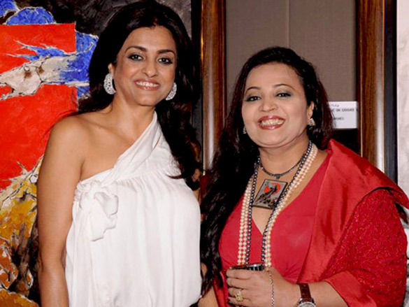 nina pillai and artist aslam shaikhs art exhibition 3