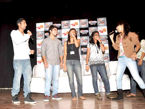 prateik and kalki at utv bindass promotional event 3