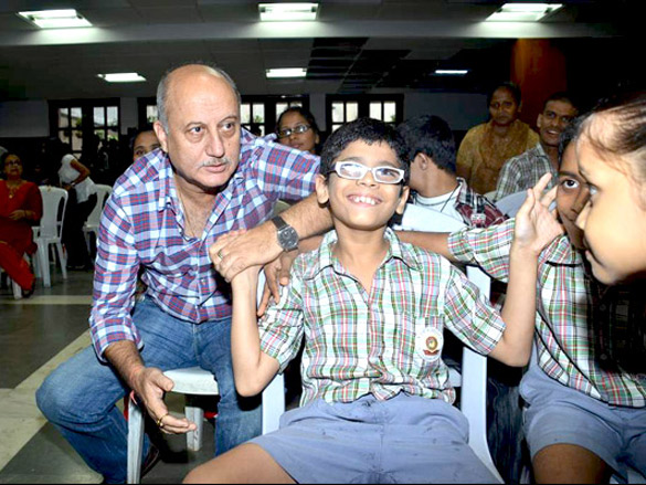 anupam kher at the screening of havai dada for kids of adapt 3