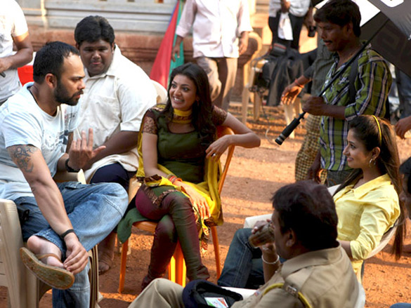 on the sets of singham 8