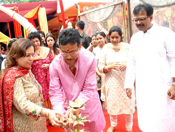 krishnendu sen inaugurates sarbojinik durga puja committee 2