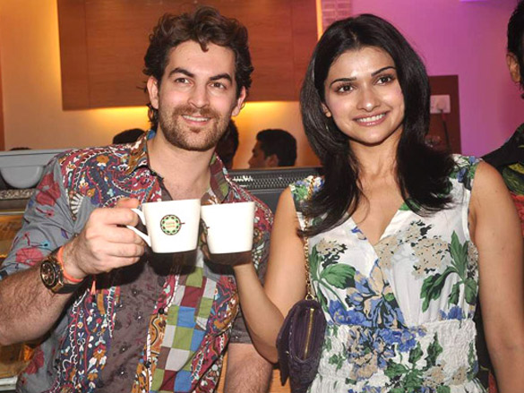 prachi desai and neil at love and latte coffee shop 4