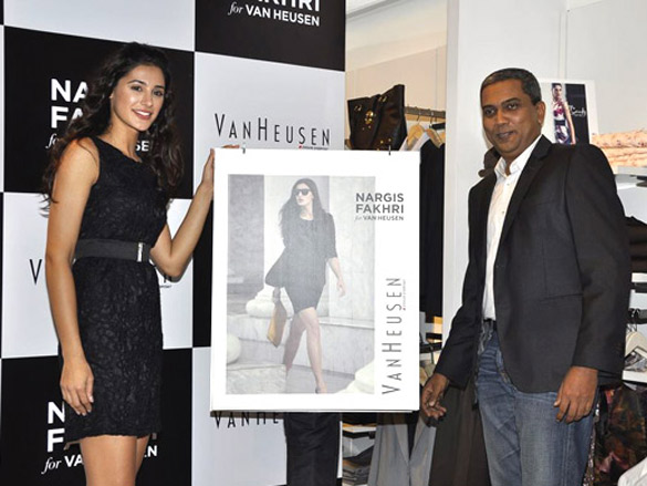 Nargis Fakhri is Van Heusen Brand Ambassador at Mumbai Photo