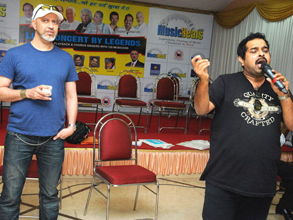 shankar mahadevan loy and hariharan at 3rd grand rehearsal of music heals 2