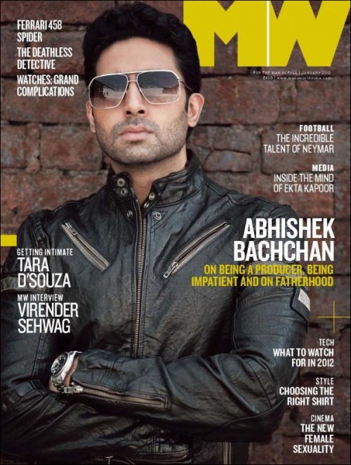 Abhishek Bachchan on the cover of MW