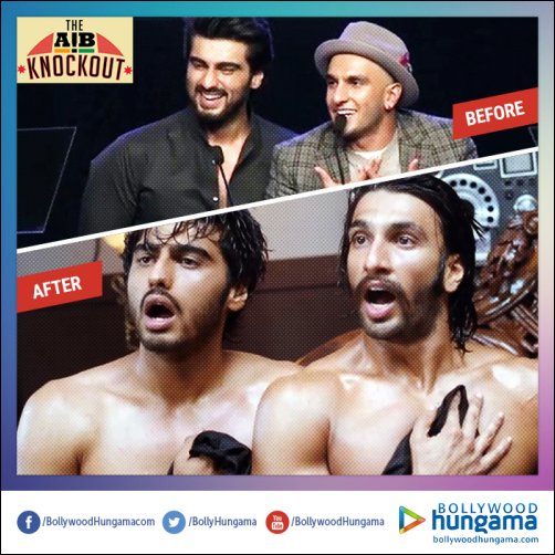 Lol: Before and After effect of AIB on Ranveer and Arjun