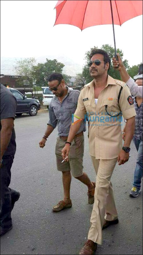 Ajay and Rohit shoot for Singham Returns