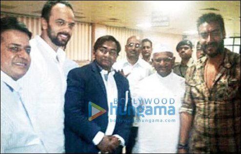 Kumar Mangat, Rohit Shetty, Anna Hazare, Ajay Devgn