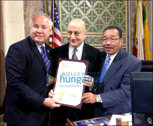 Anupam Kher honoured with City Proclamation in LA