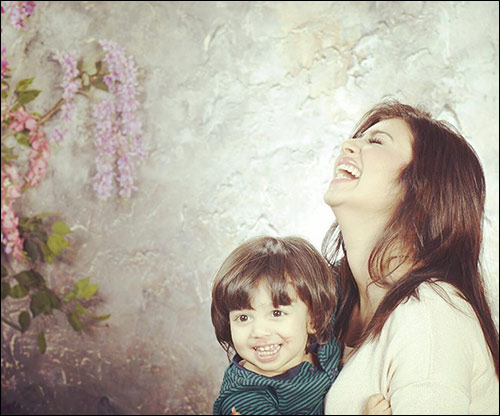 check out ayesha takia shares adorable pictures with son mikhail 2