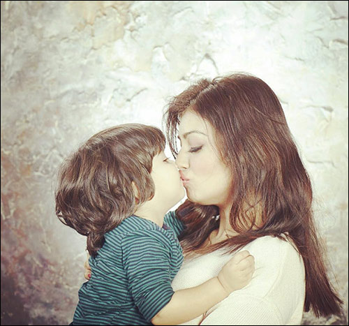 check out ayesha takia shares adorable pictures with son mikhail 3