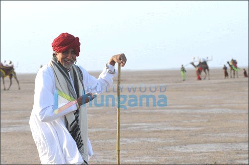 Check out: Big B shooting for Gujarat tourism ad in Kutch