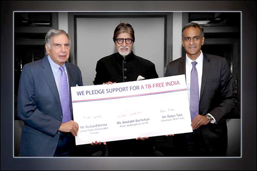 Amitabh Bachchan joins Ratan Tata in supporting TB-free India