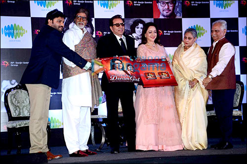 Amitabh Bachchan and Dharmendra unveil Hema Malini’s album ‘Dream Girl’