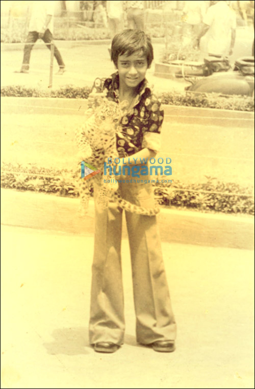 Check out: Young Ajay poses with leopard cub