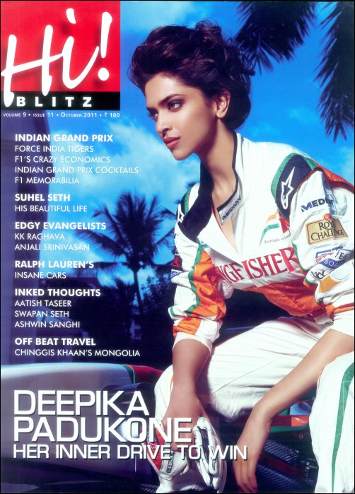 Deepika Padukone features on Hi! Blitz cover