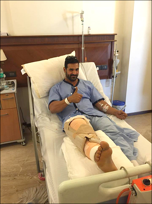 John Abraham injures his knee during the shoot of Force 2