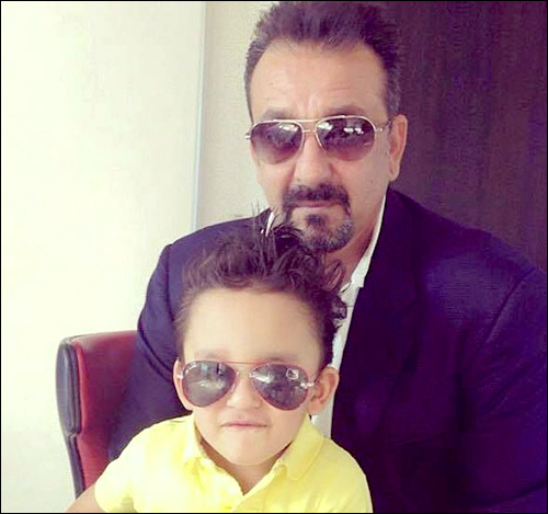 Check out: Doting father Sanjay Dutt poses with son Shahraan