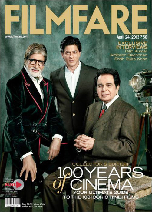 Dilip Kumar, Big B, SRK on Filmfare cover