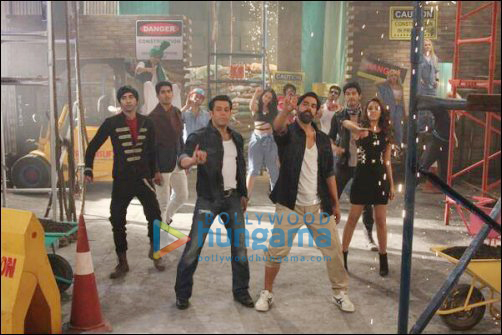 Check out: Salman and Akshay in Fugly song