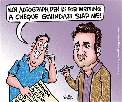 Bollywood Toons: Govinda’s 5-lakh rupees slap!