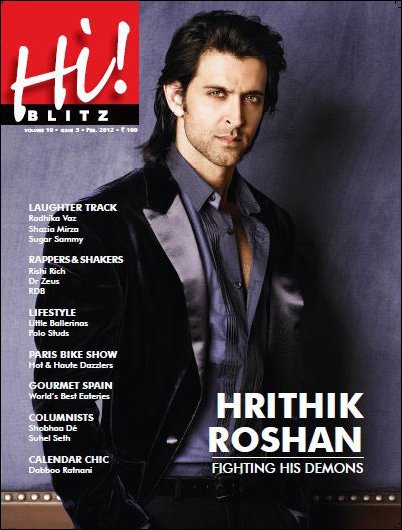 Hrithik Roshan on cover of Hi! Blitz